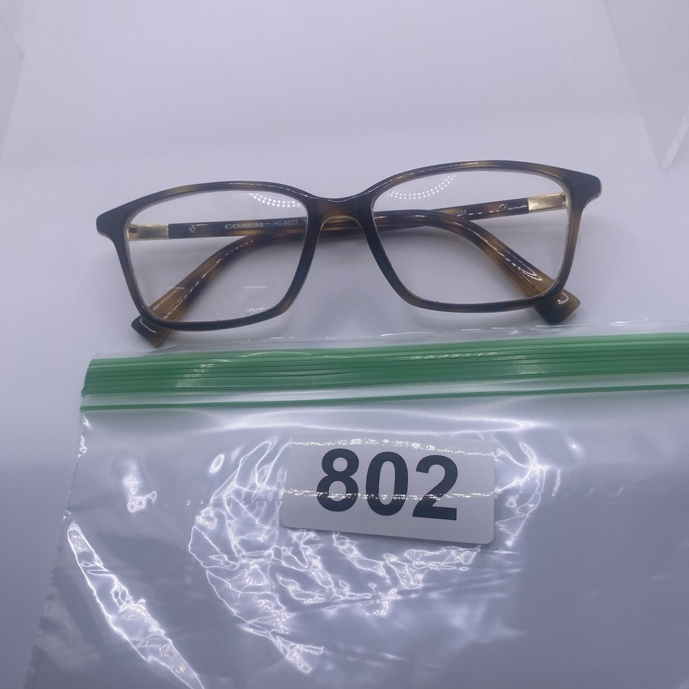 Coach Eyeglasses Women FRAME ONLY HC6077 Cat Eye 53-15-135 Dark Tortoise 802 - Picture 16 of 16